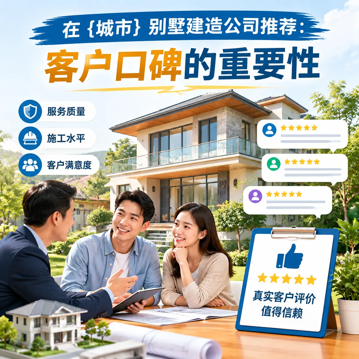 在 望谟 别墅建造公司推荐：客户口碑的重要性