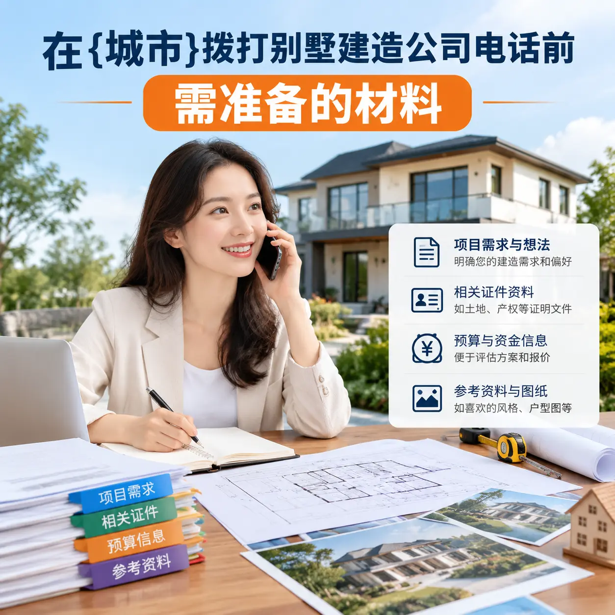 在望谟拨打别墅建造公司电话前需准备的材料