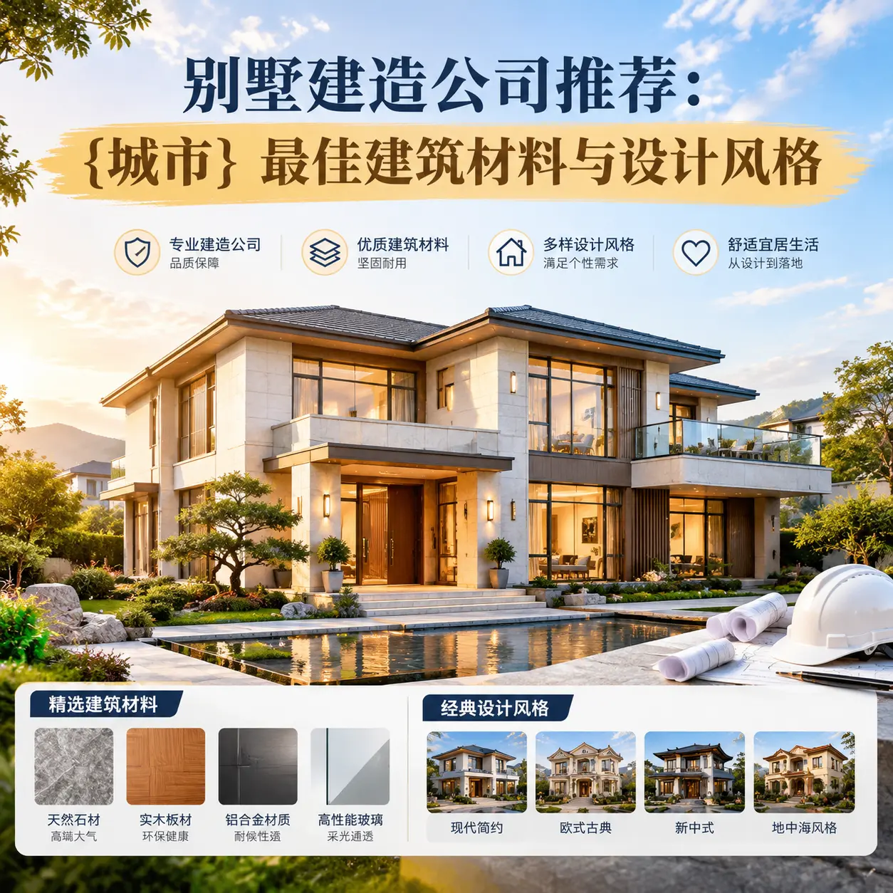 别墅建造公司推荐: 望谟 最佳建筑材料与设计风格