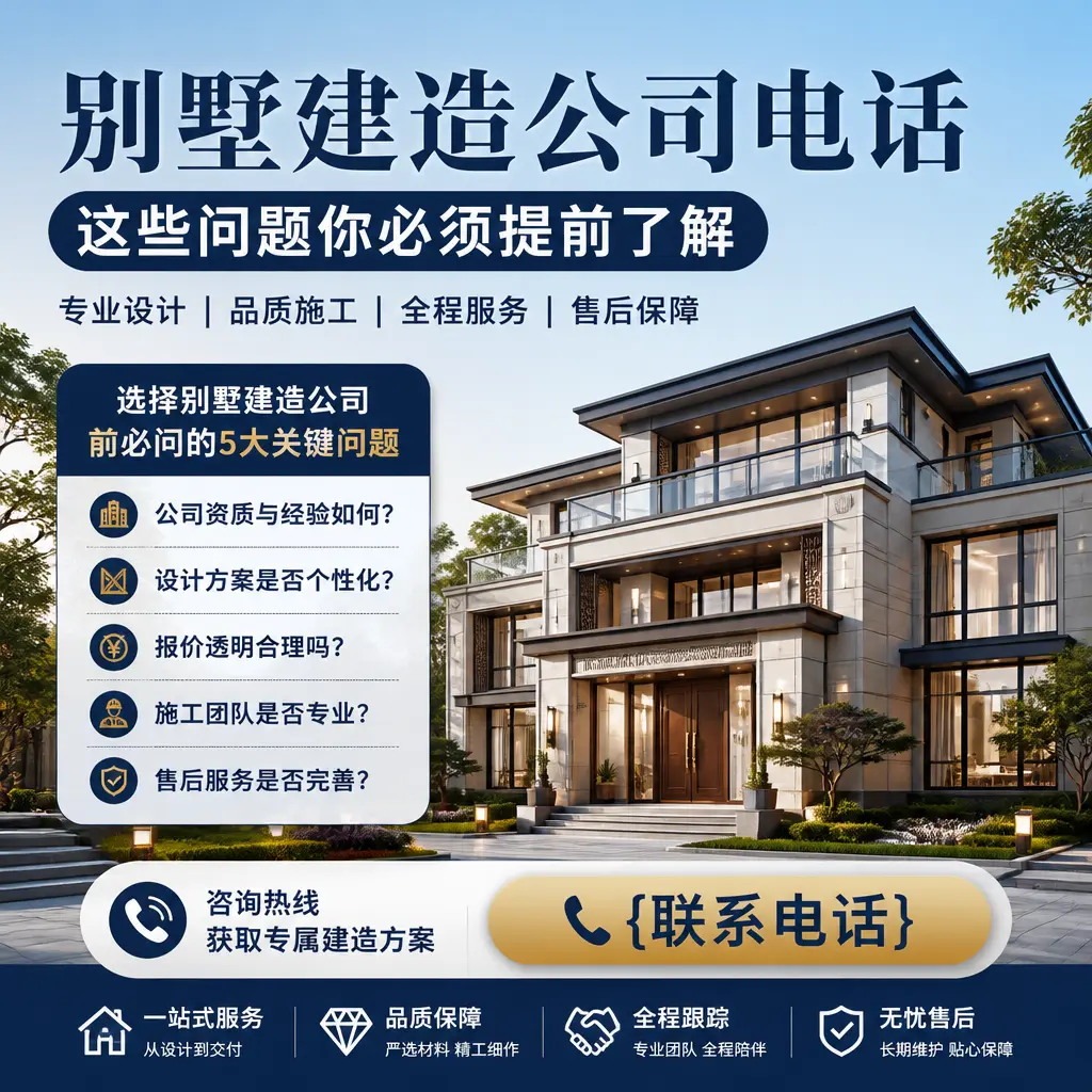 望谟别墅建造公司电话，这些问题你必须提前了解