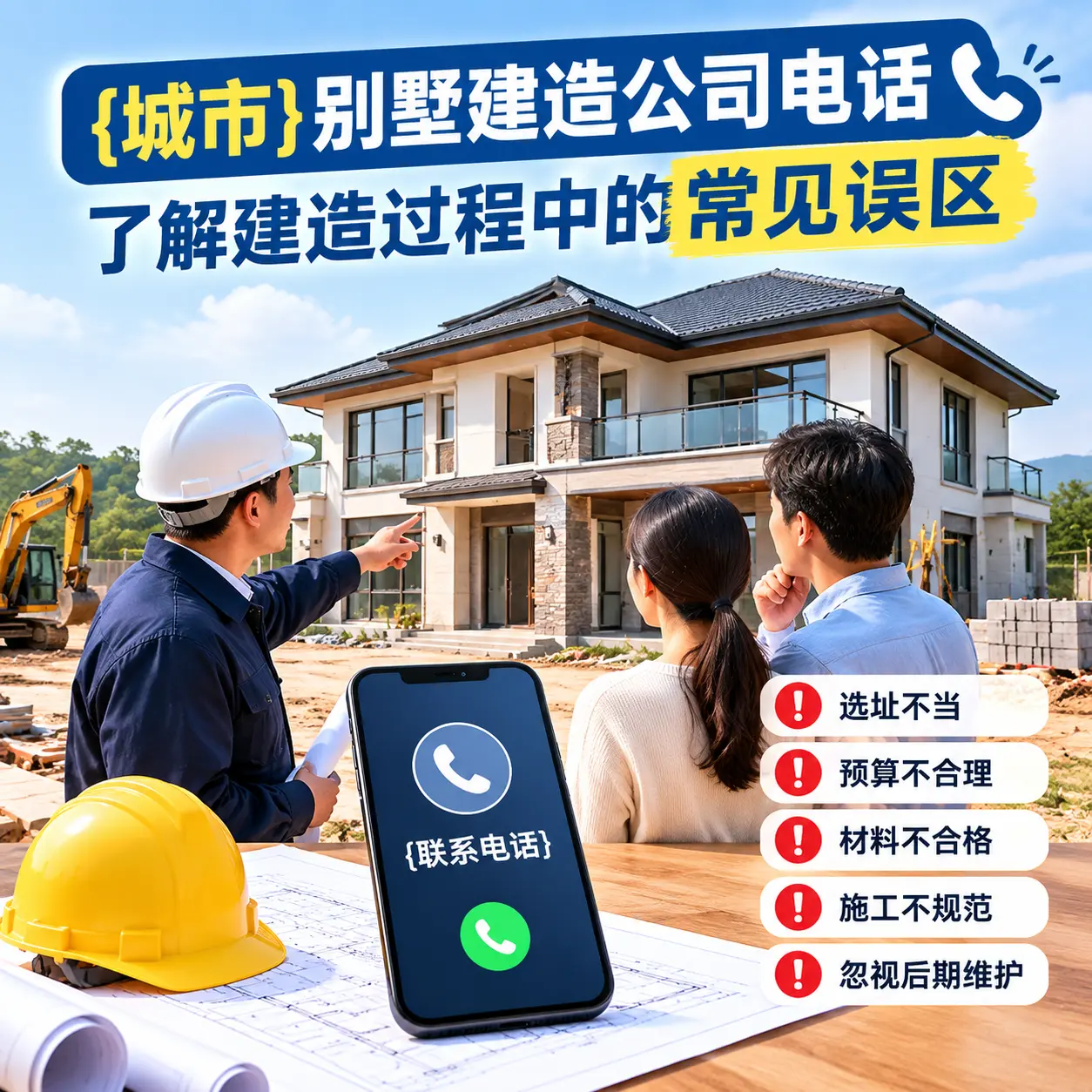 望谟别墅建造公司电话，了解建造过程中的常见误区