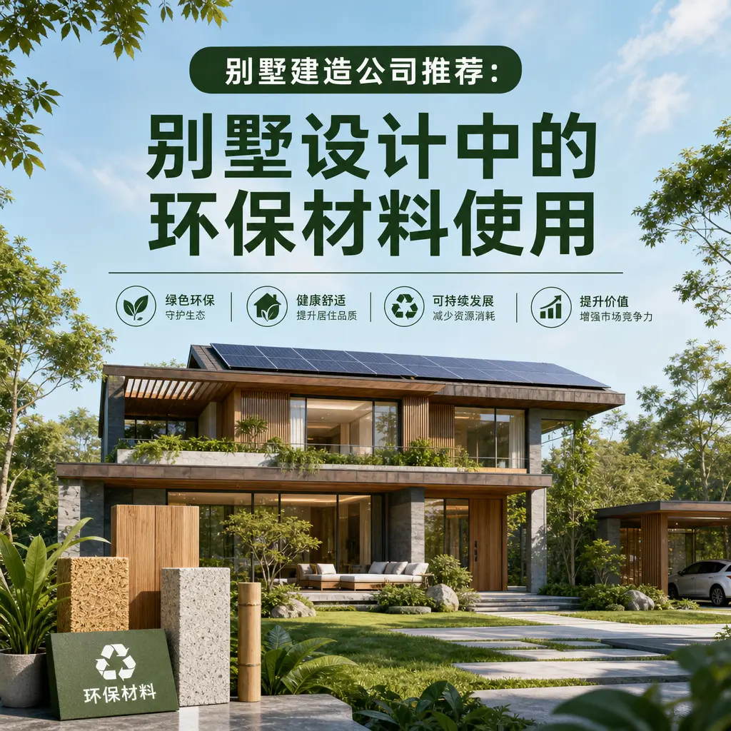别墅建造公司推荐： 望谟 别墅设计中的环保材料使用